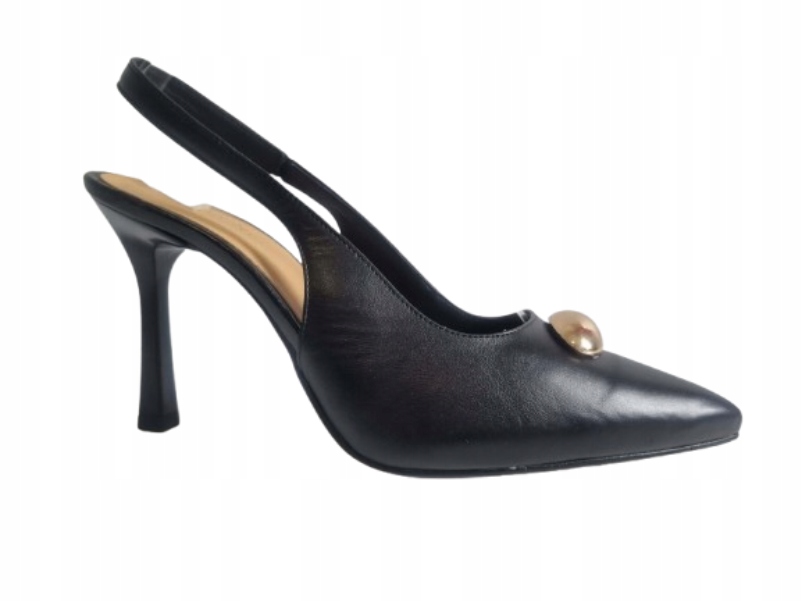 černé dámské sandály bez podpatku, elegantní dámské boty Karino 37
