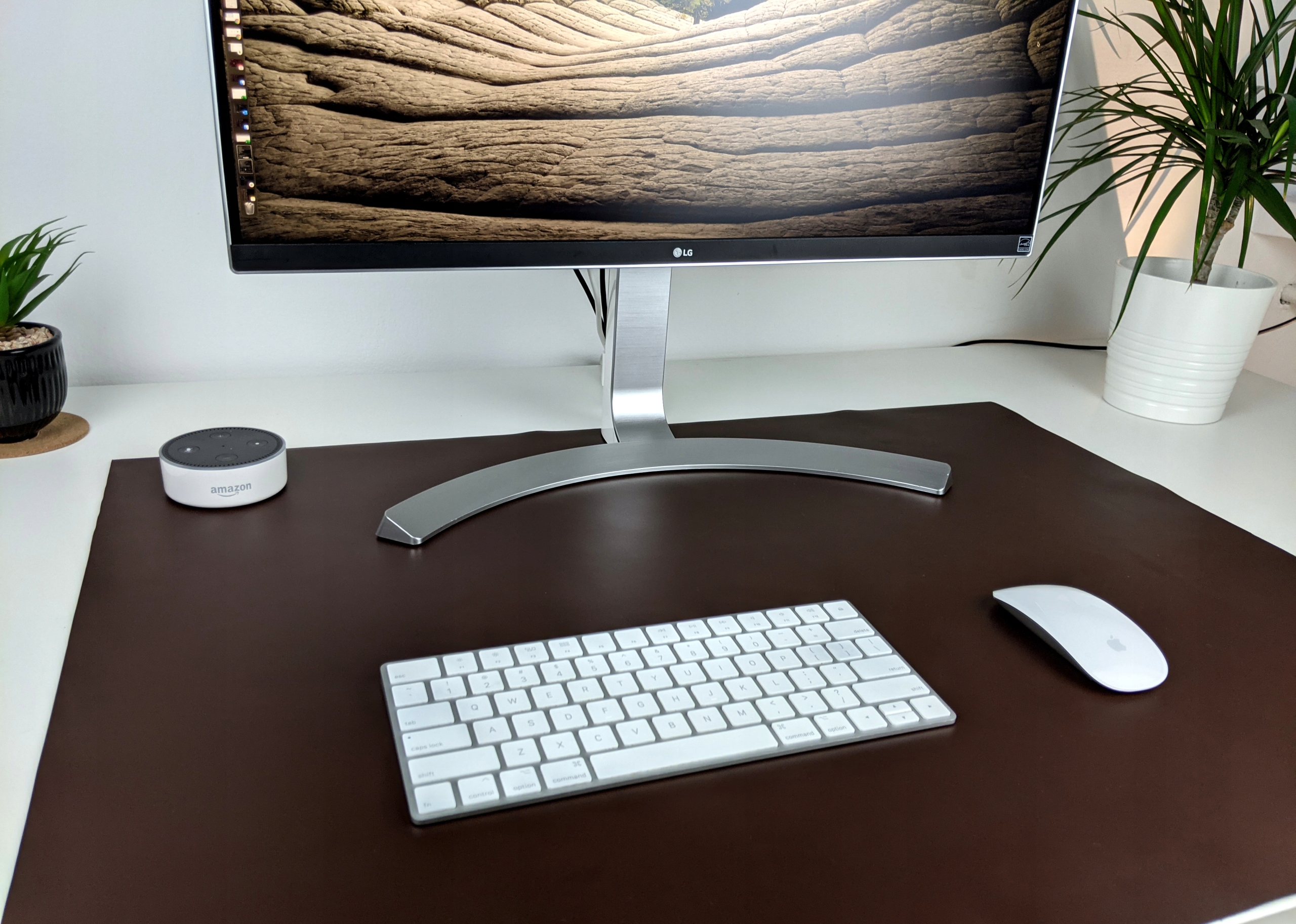 Skórzana Mata Podkładka na biurko z klapą - Brąz - 100 x 60 cm Kod producenta PSK100x60_B