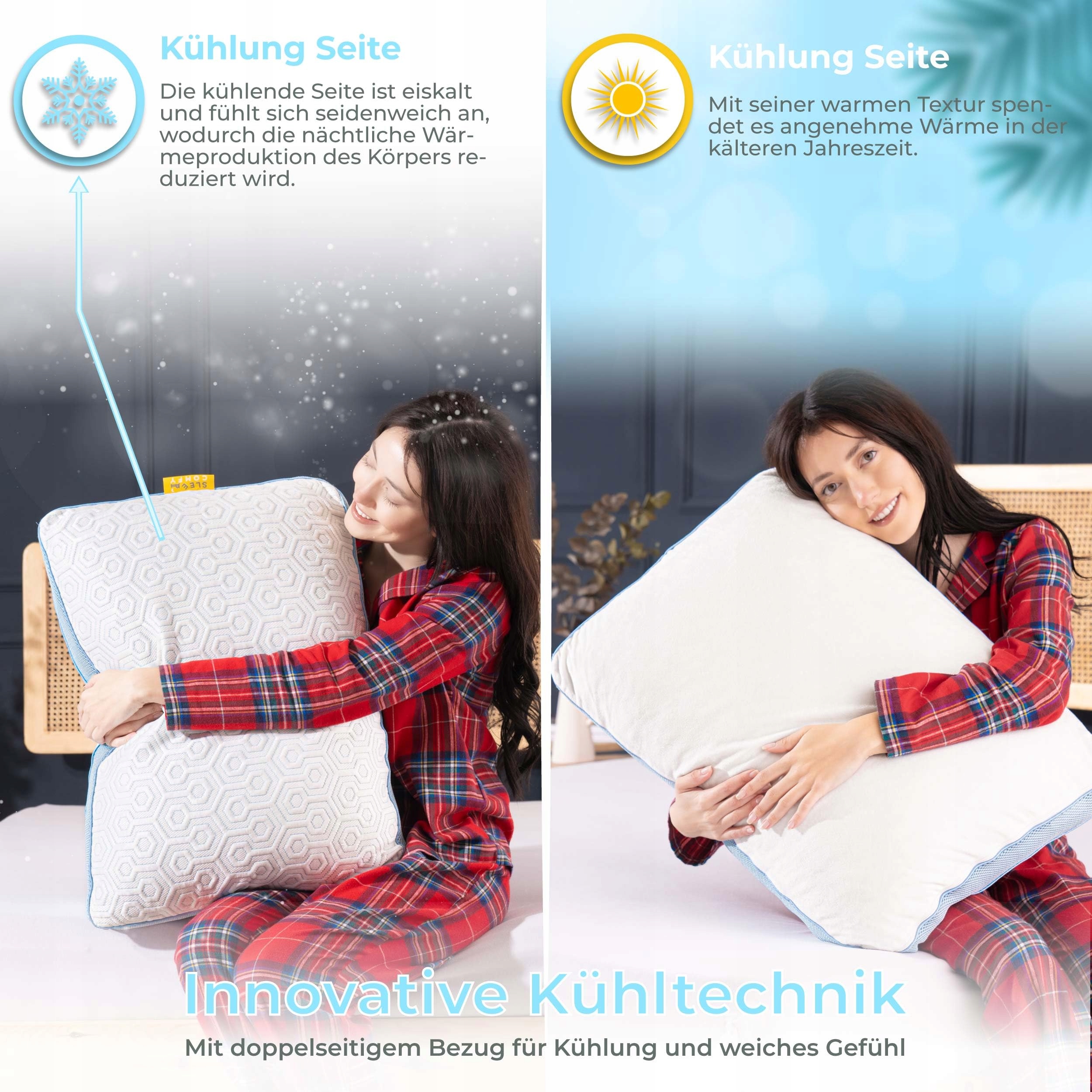 SLEEP COMFY Ergonomiczna Poduszka Ortopedyczna z Pianki Memory — miniatura 3