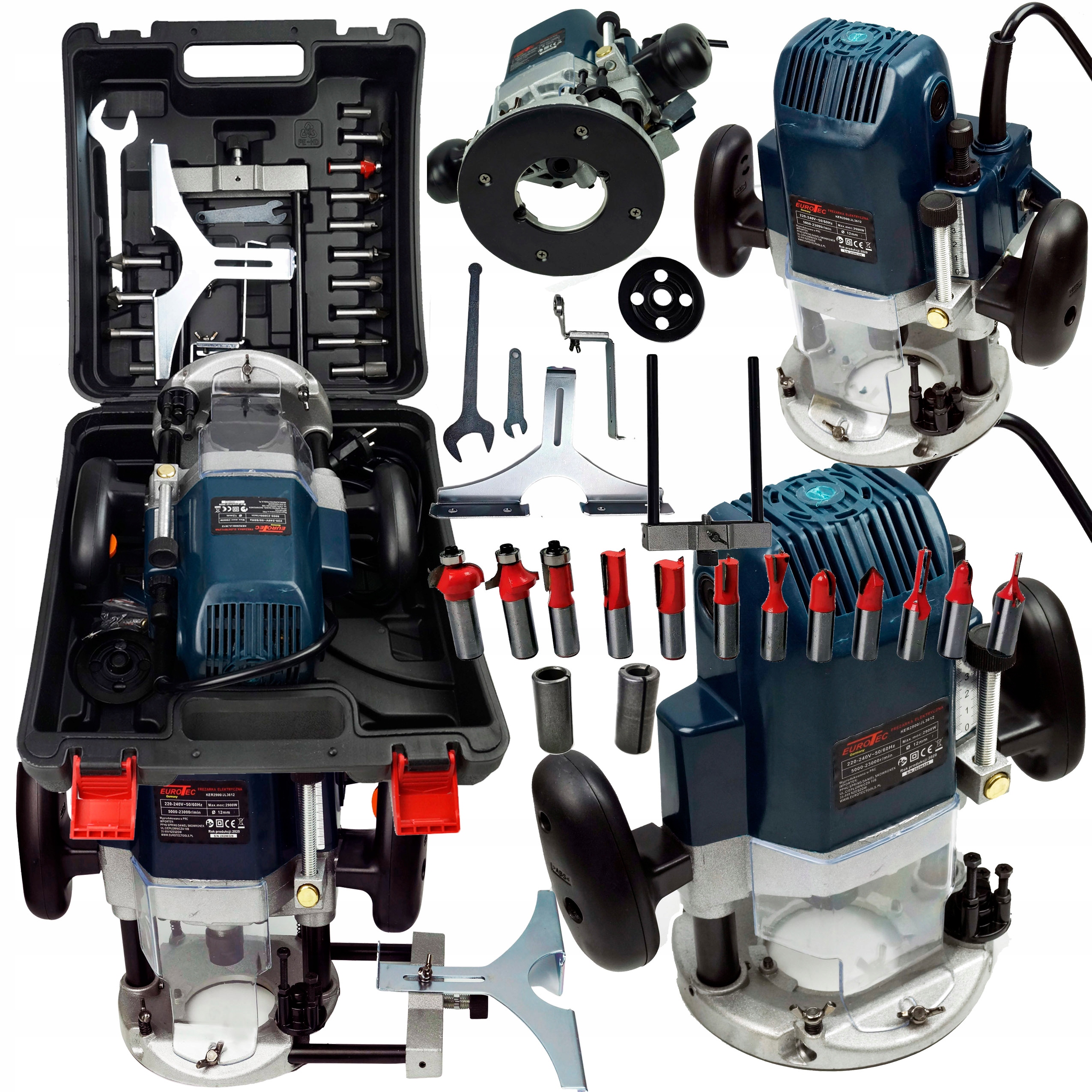 Frezarka Górnowrzecionowa Do Drewna 12 Frezów Zestaw