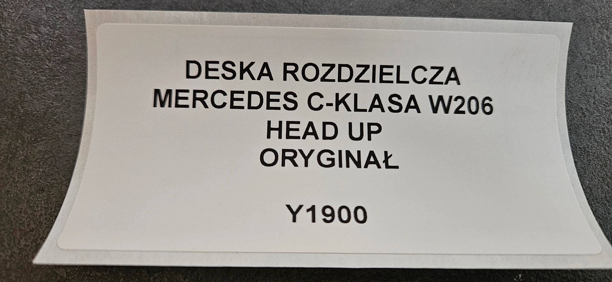 dashboard instrument panel MERCEDES C-class W206 HEAD UP original