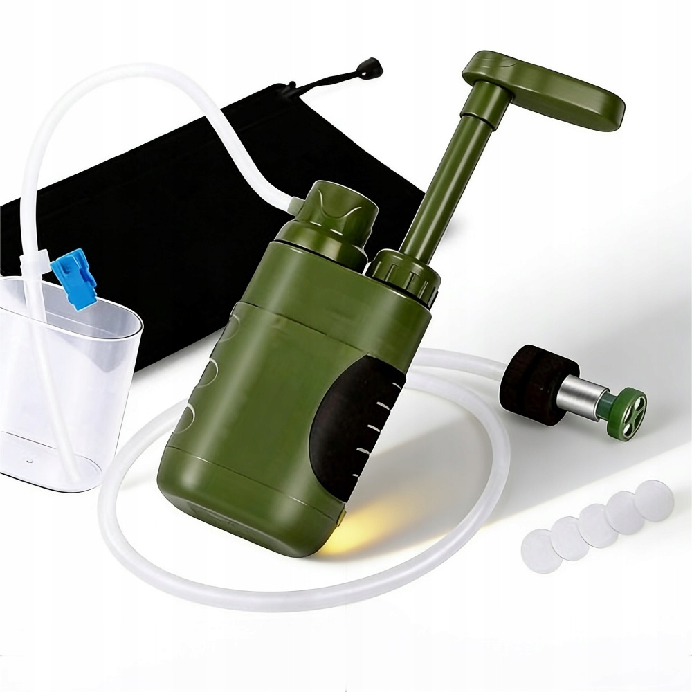 Turistický filtr přenosný úprava vody přežití kompas s polštinou