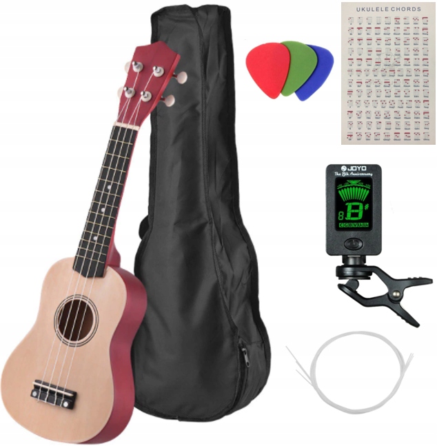 

Drewniane Ukulele Sopranowe Różne Zestaw