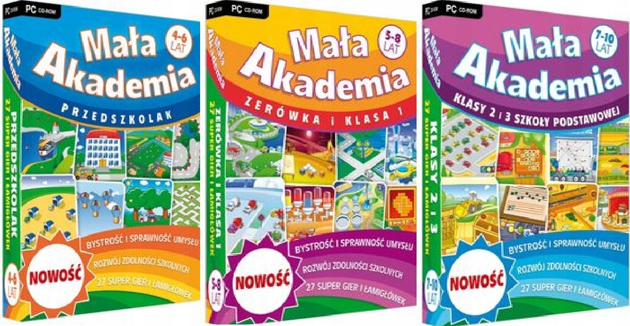 Mała Akademia Przedszkolak+ Zerówka +Klasa 1+ 2- 3