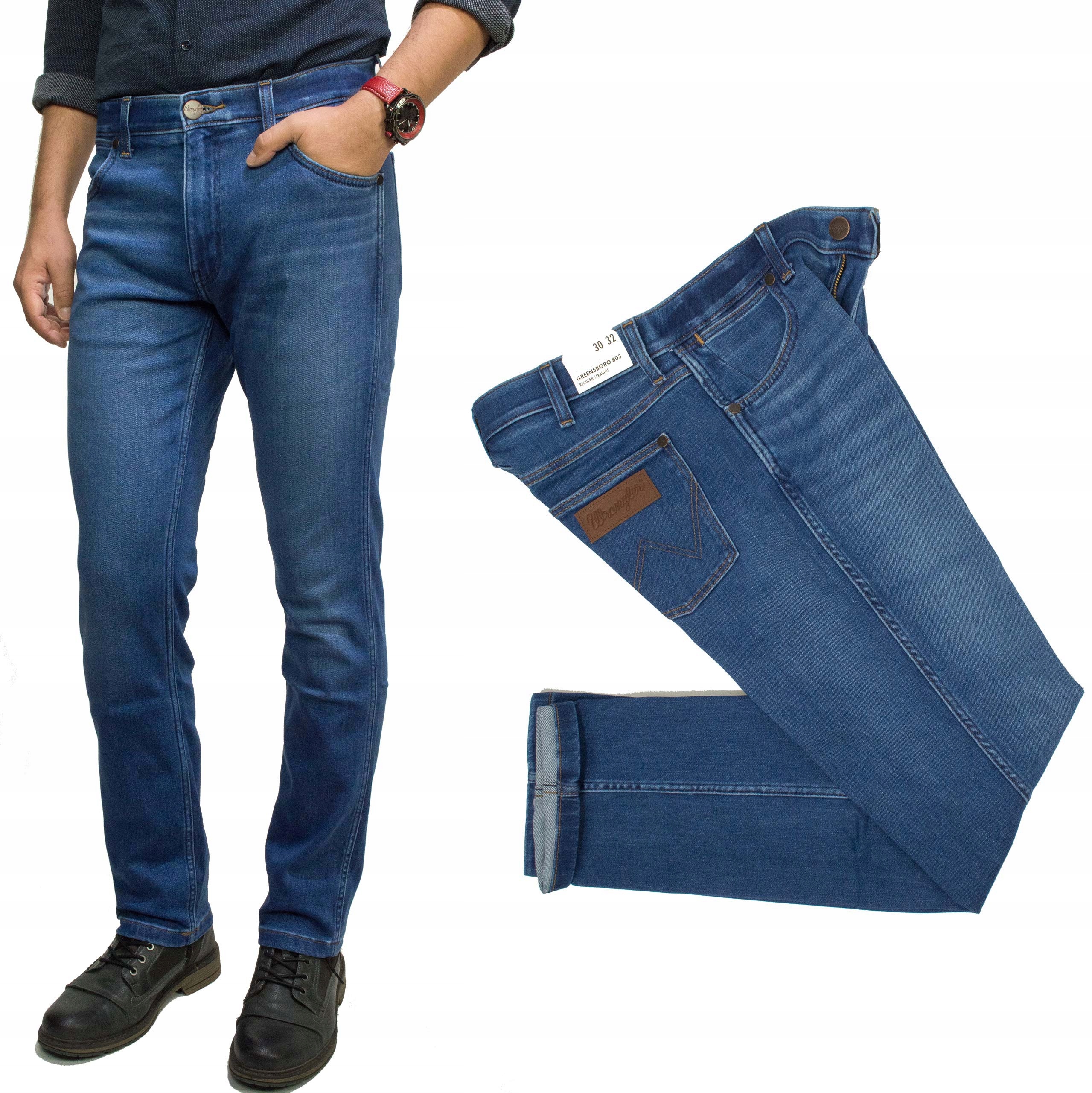 Wrangler Greensboro Sky Azure pánské džíny Regular W31 L32