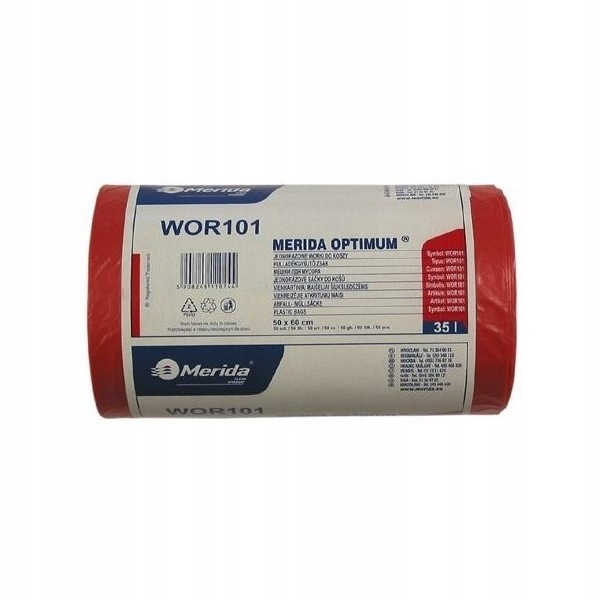 

Worki Na Śmieci Merida Optimum 35l czerwone a'50