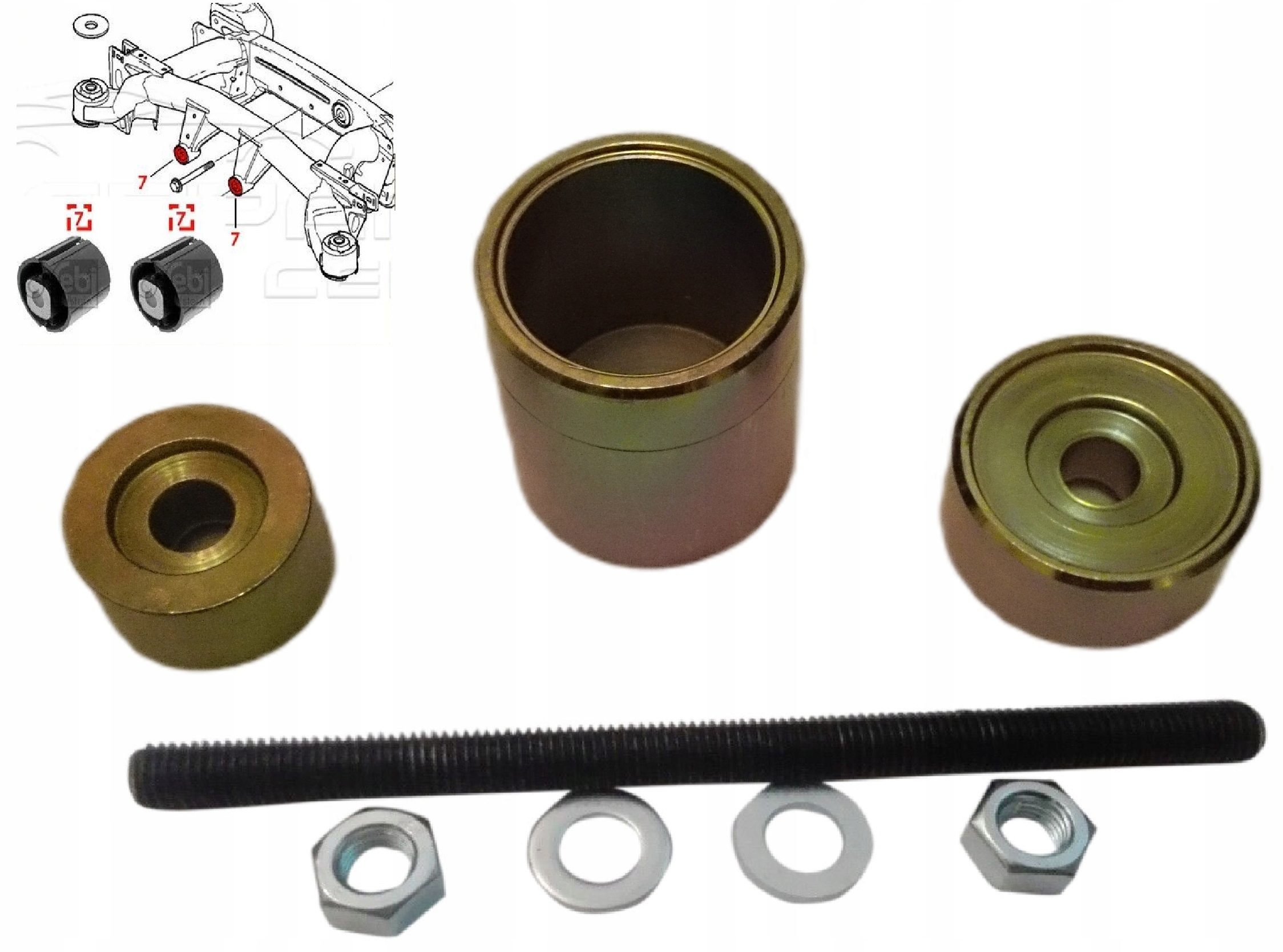 Stahovák Pro Montáž Difra Pouzdra Zadního Nosníku Mostu Bmw X5 E53