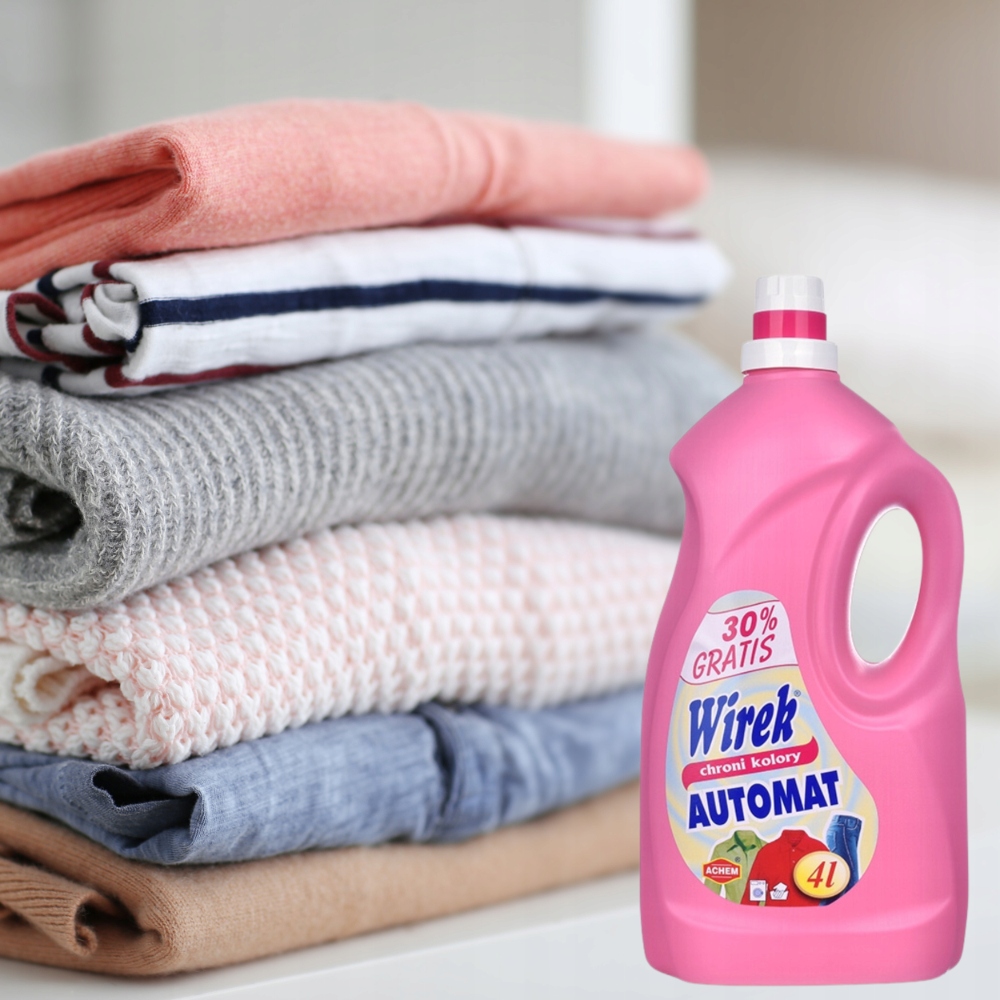 Płyn do prania WIREK CHRONI KOLOR Automat 4L do kolorów różowy Marka Wirek