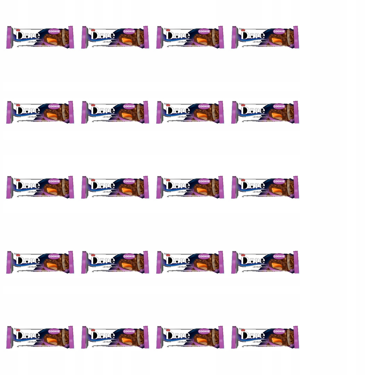 Levně 20 x 45 g Dare milk choco & cookies bar tyčinka Karton