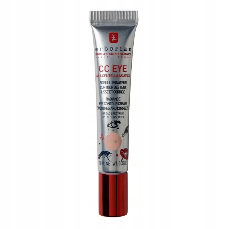 Erborian CC Eye Clair, Zkrášlující krém 3v1 pro péči o oči 10 ml