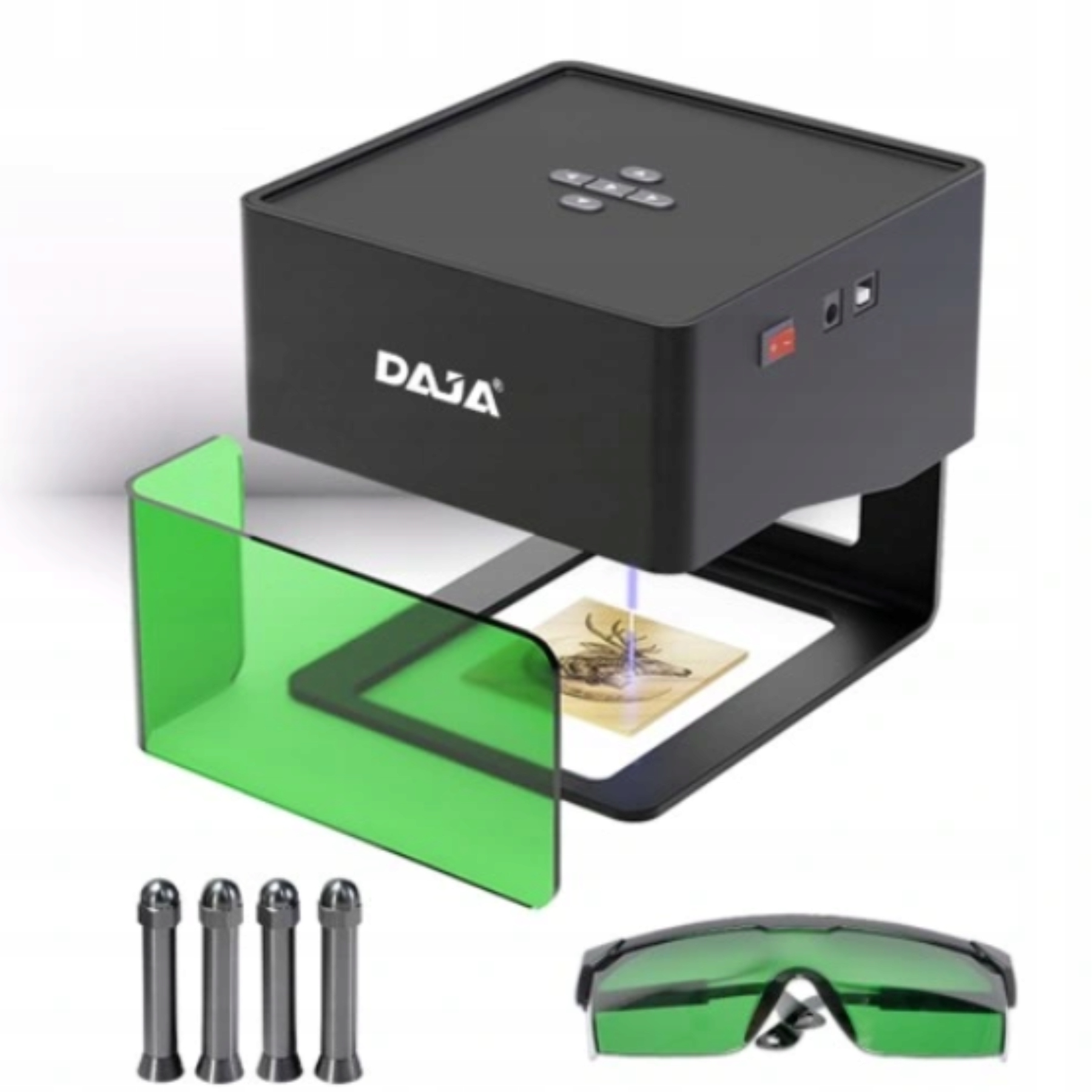 Laserový Gawer Machine 3W pro dřevo Kov Plotr Laserová tiskárna