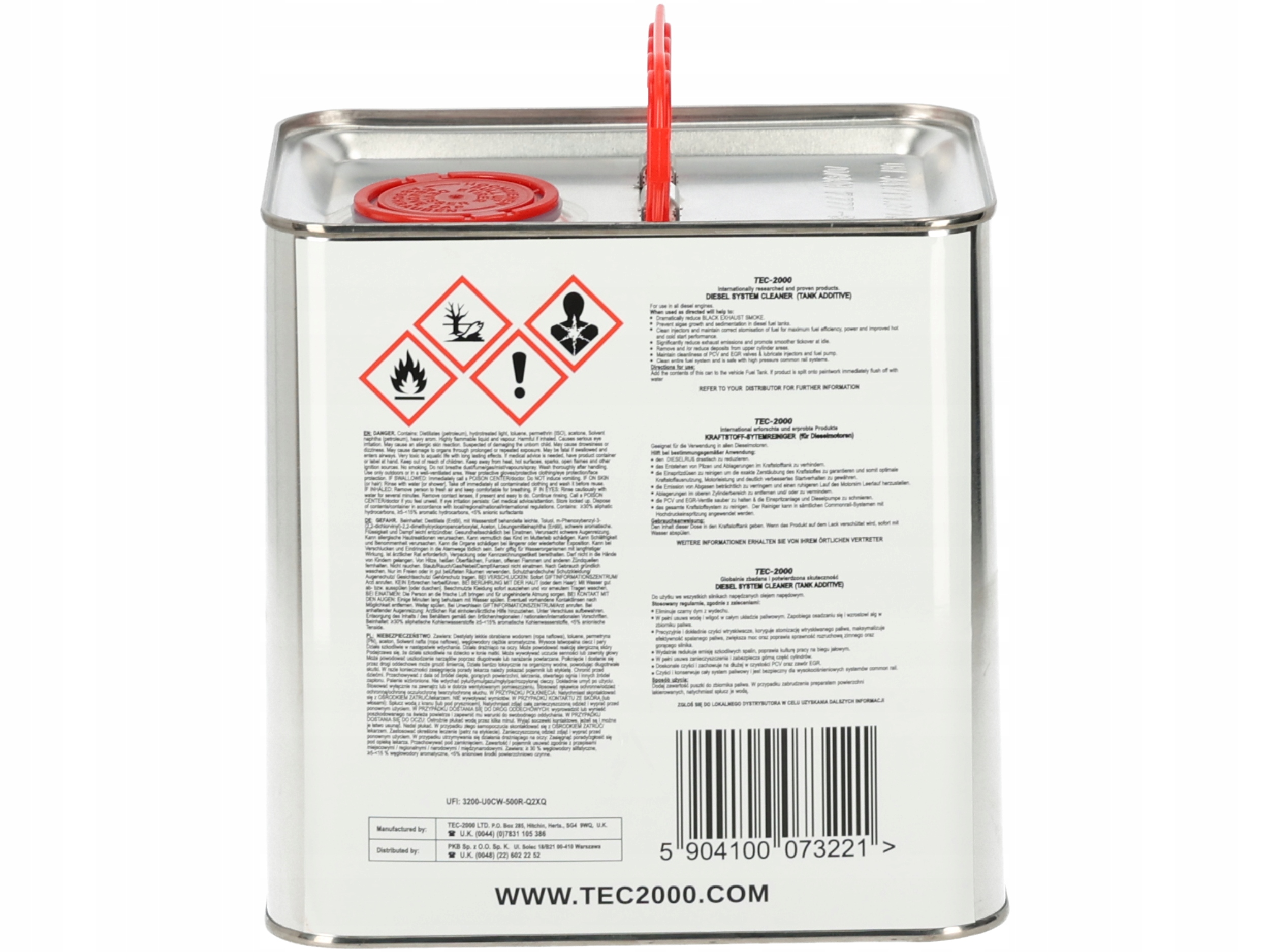 TEC2000 DODATEK DO PALIWA DIESEL 2500ml Diesel System Cleaner do Tłoków Producent TEC-2000