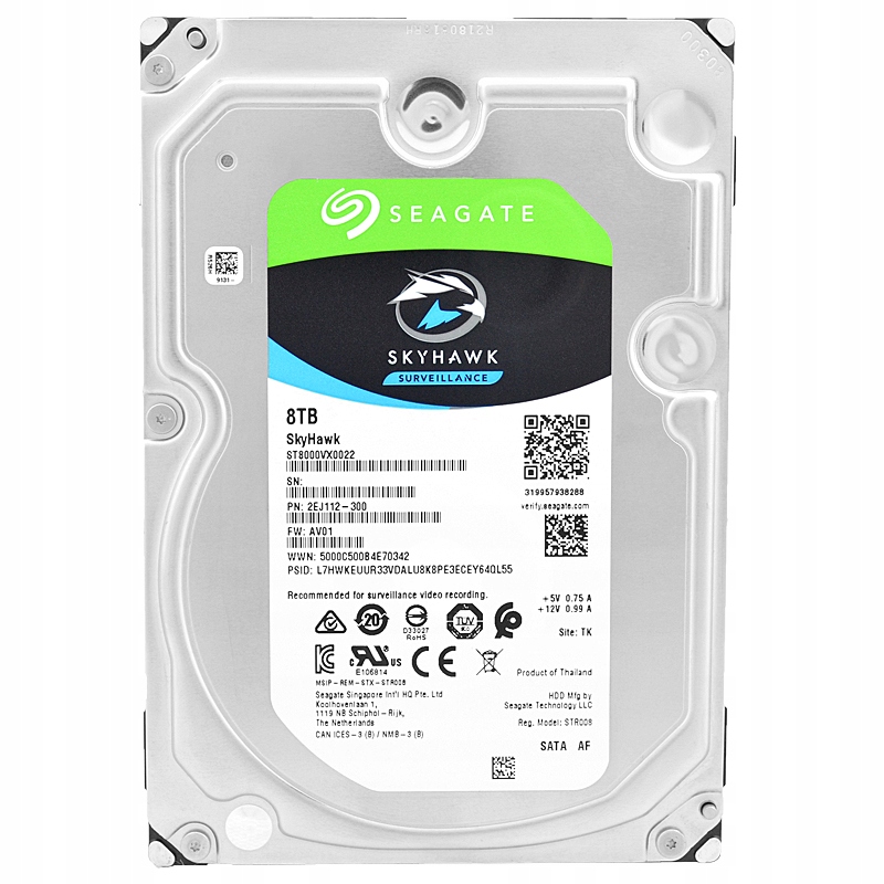 Dysk Seagate Skyhawk 8tb 3,5 - Niska cena na Allegro