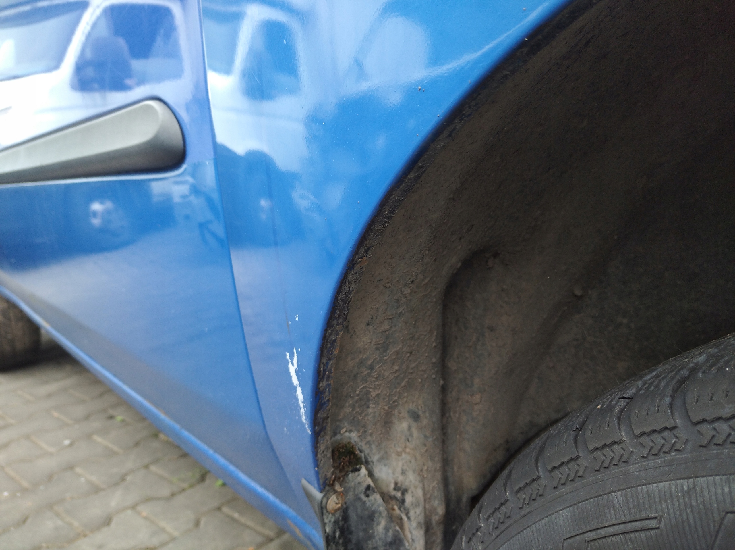 FIAT DOBLO e 1 parafango Anteriore Destra 2000-2005 451 BLU CAPRI blu