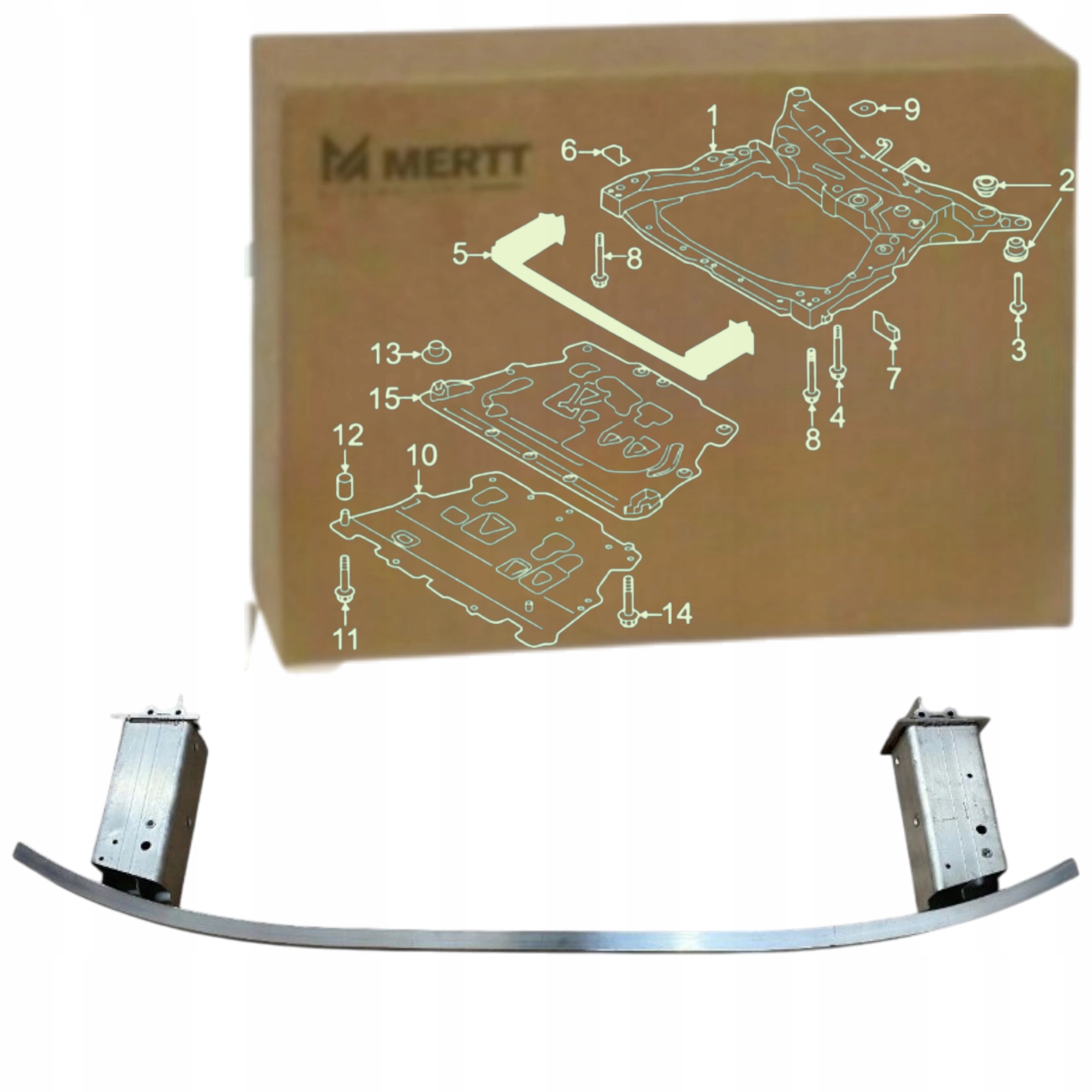 Spodní výztuha chladiče Volvo V60 S60 III 2018+