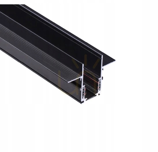 Magnetická lišta 48V pod omietku Luna-mag 200 cm Čierna Lunares