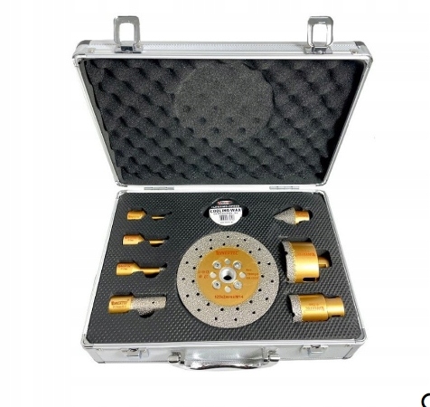 WERTEC ZESTAW KORONEK , FREZ STOŻKOWY,PALCOWY, WOSK, TARCZA 25xM14