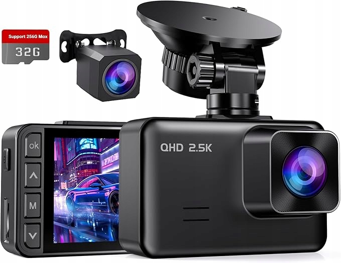 Podwójna kamera samochodowa 2,5K 1080P Dash Cam S50