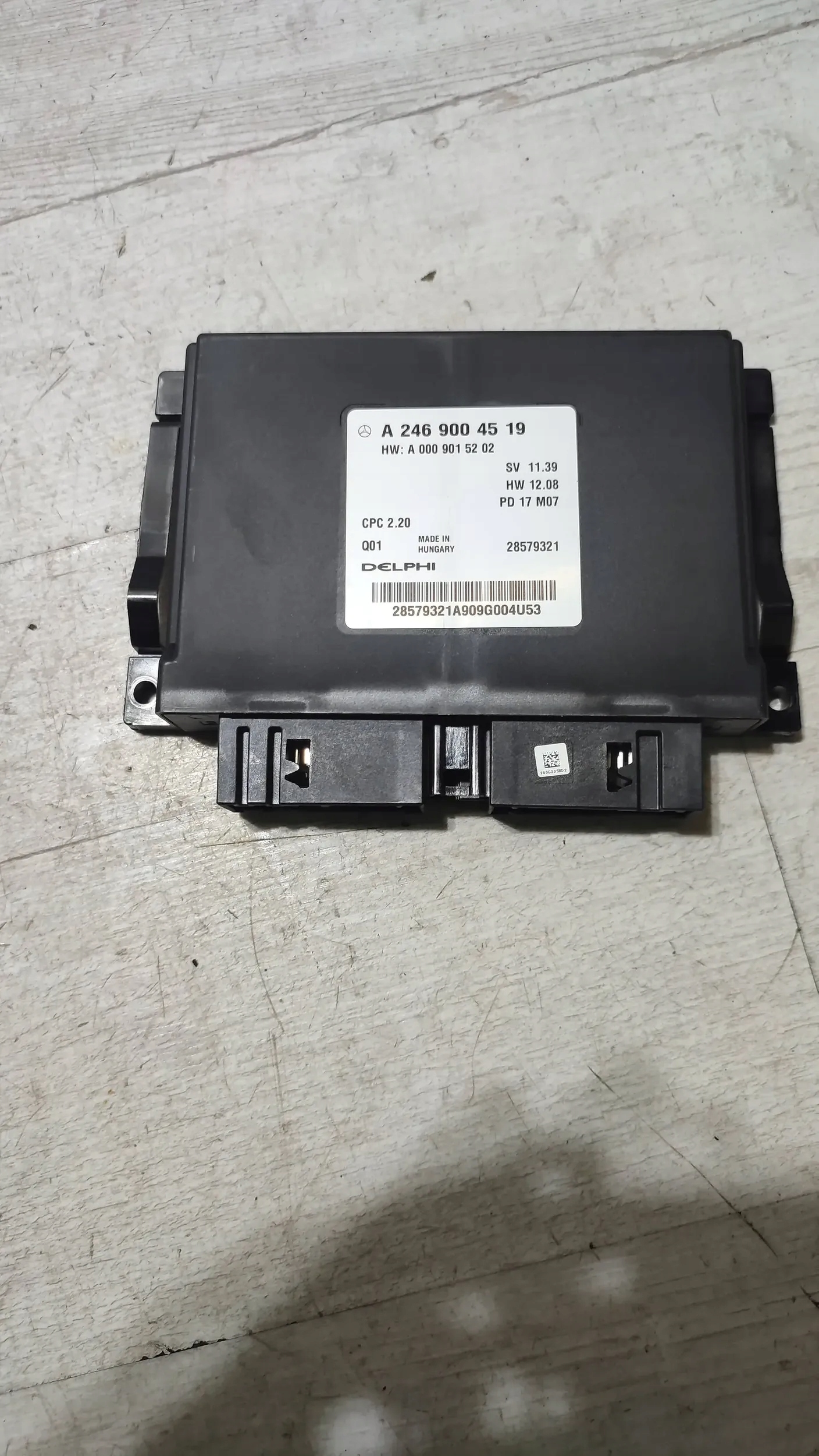 Mercedes-Benz A-classa W176 17r. 1.5cdi control unit gearboxes