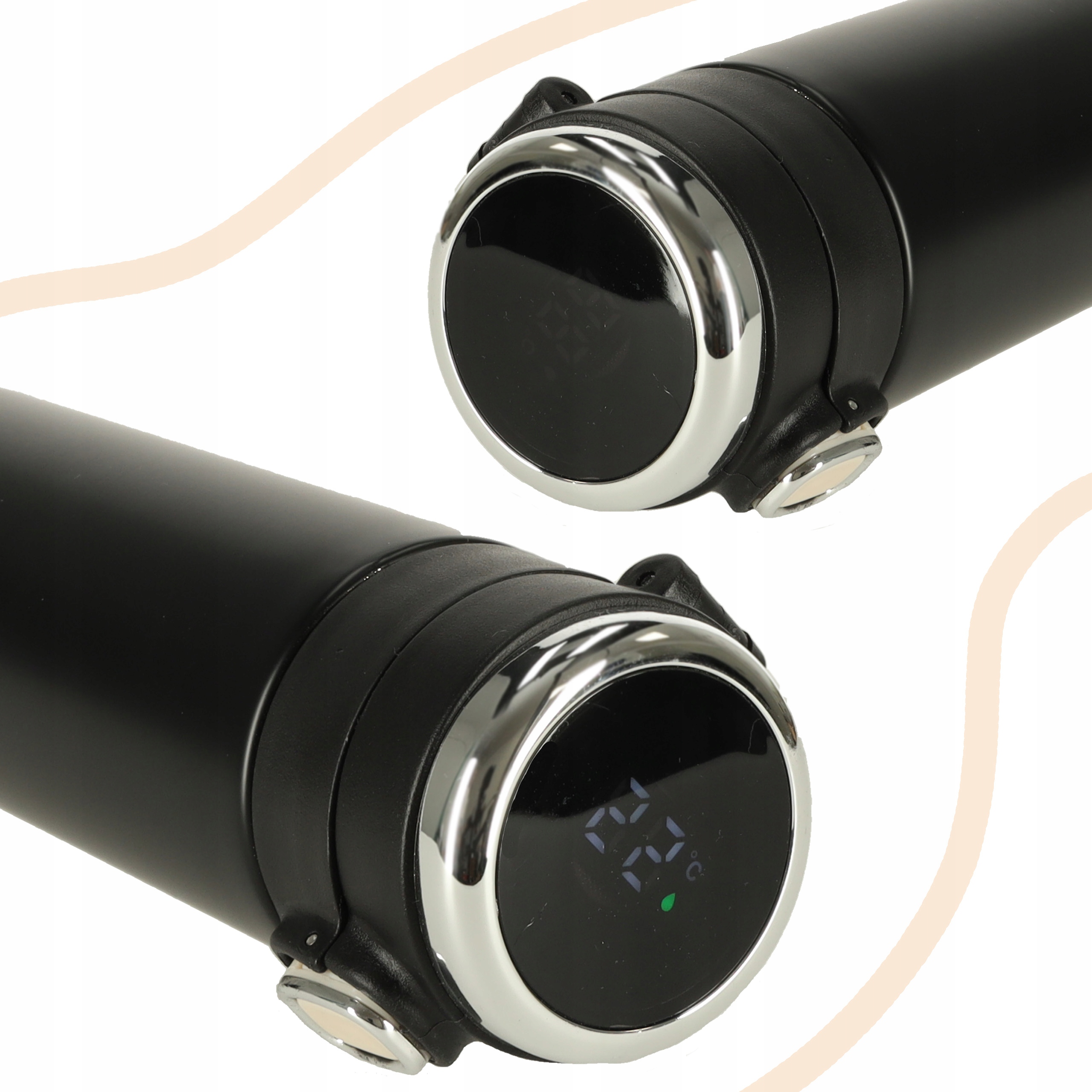 KUBEK TERMICZNY TERMOS LED NA KAWĘ HERBATĘ Z WYŚWIETLACZEM DO SAMOCHODU Kod producenta KX4407_Z1