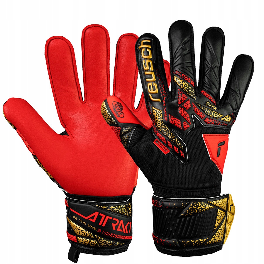 Reusch Attrakt Silver (8,5) Unisexové rukavice černé