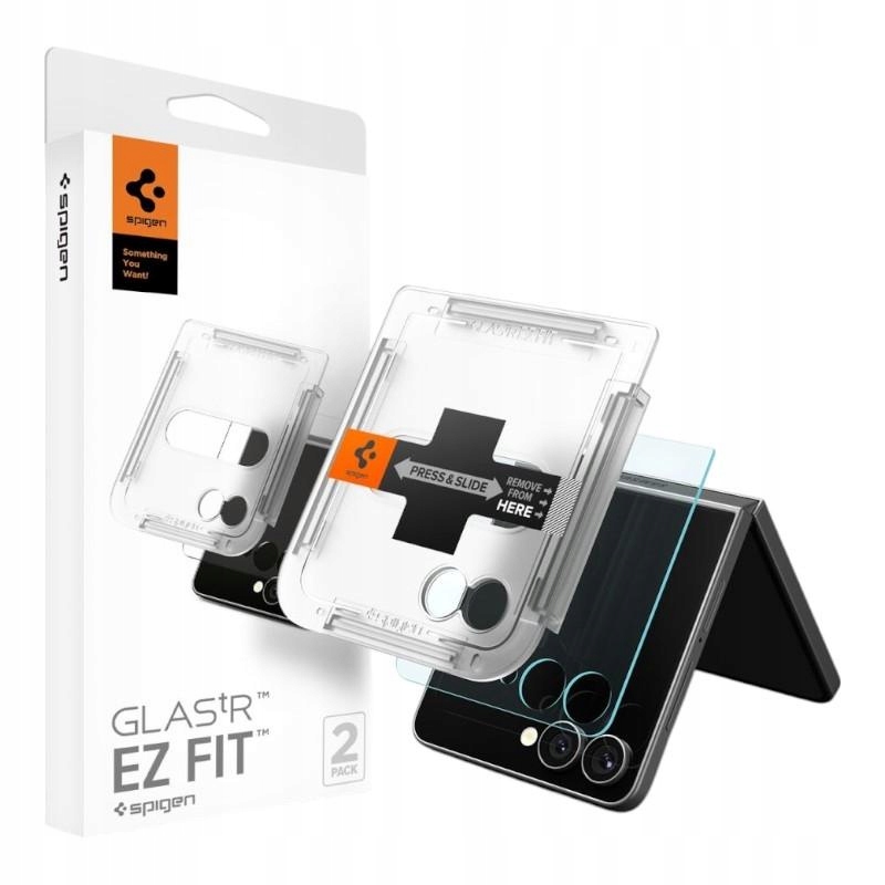 Szkło Hartowane Na Ekran Do Galaxy Z Flip 7, Spigen, Ochronne, 2 szt.