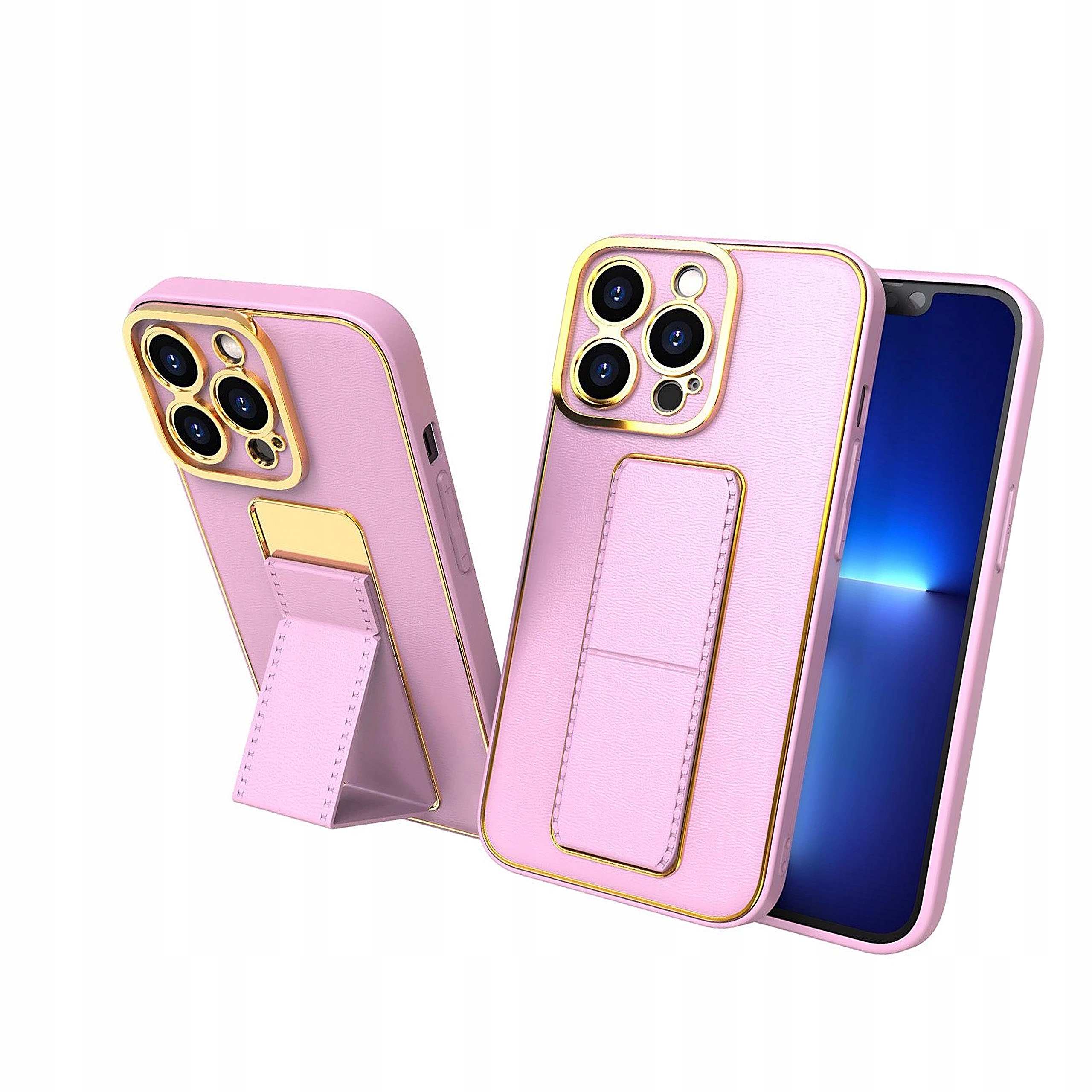 New Kickstand Case etui do iPhone 12 z podstawką różowy