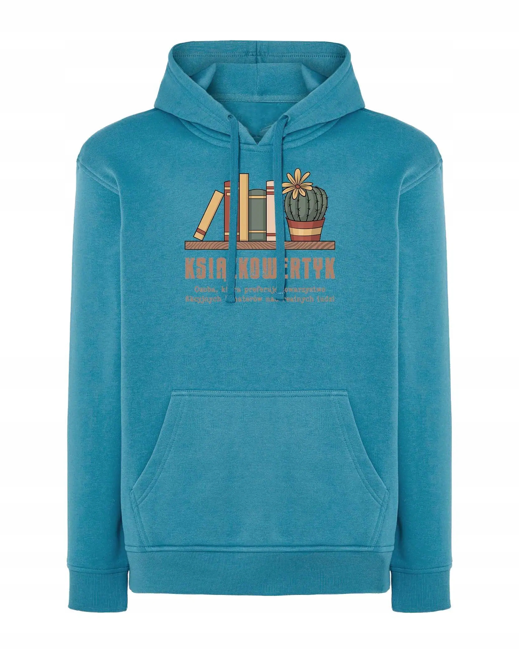 Mikina s kapucí Knihovník Fan Knihy literatury Modrá XL