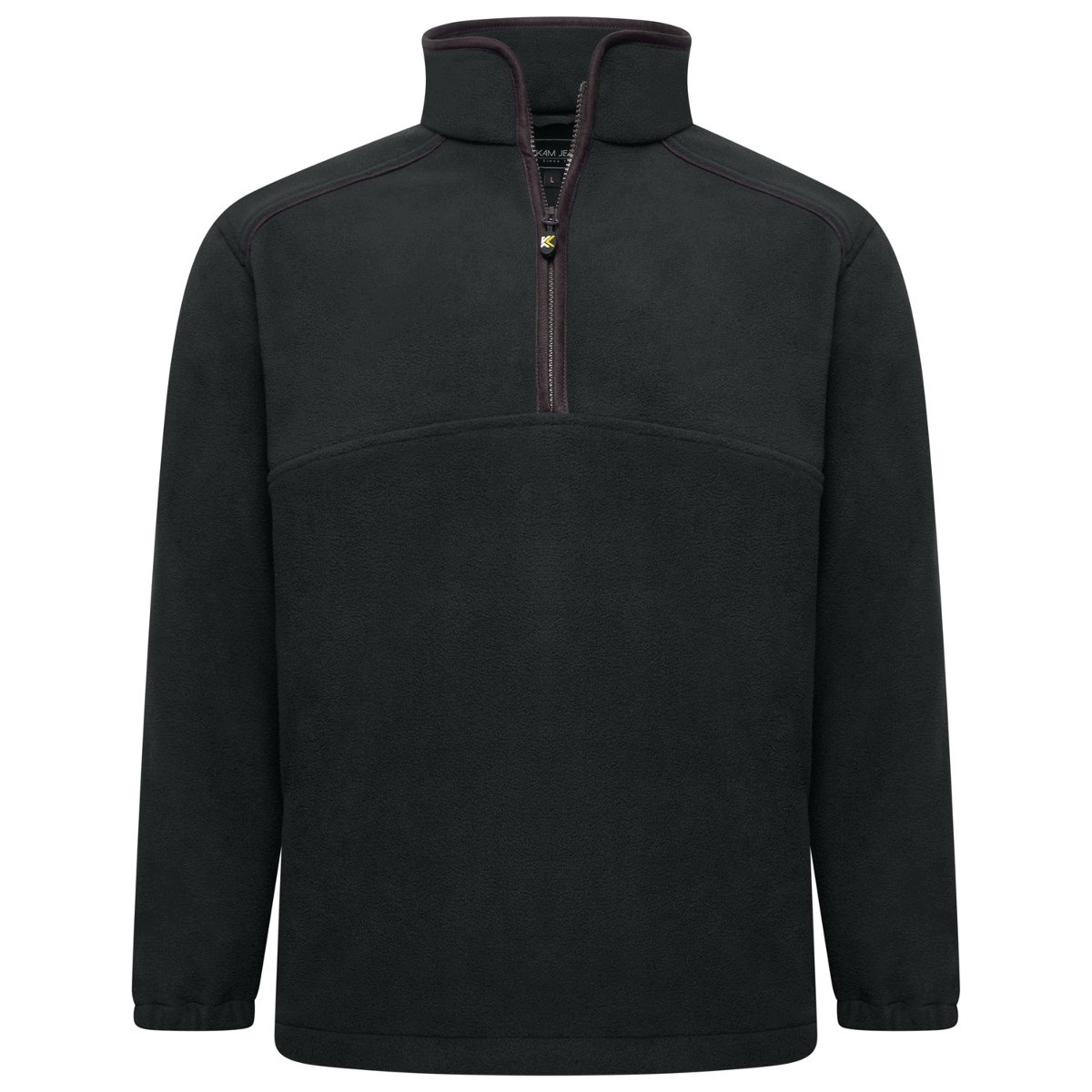 fleecová mikina se stojáčkem Grafitová Kam Velká velikost [Velikost 4XL]