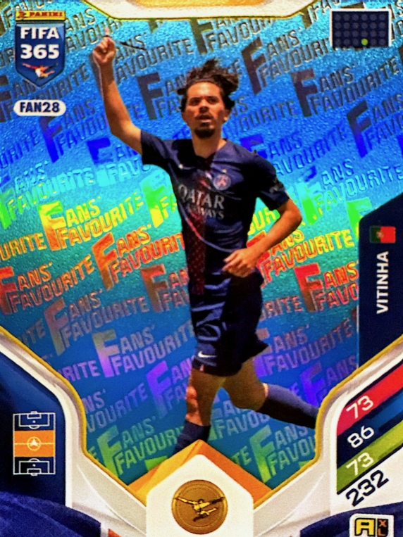 Fifa 365 2026 Fans Favourite FAN28 Vitinha blue parallel niebieski