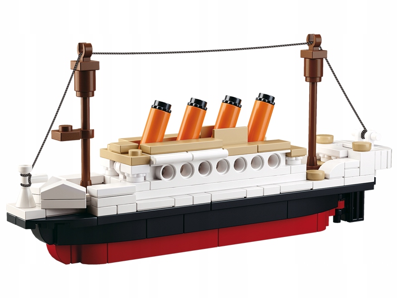 

Klocki Sluban Statek Okręt Titanic Łódź