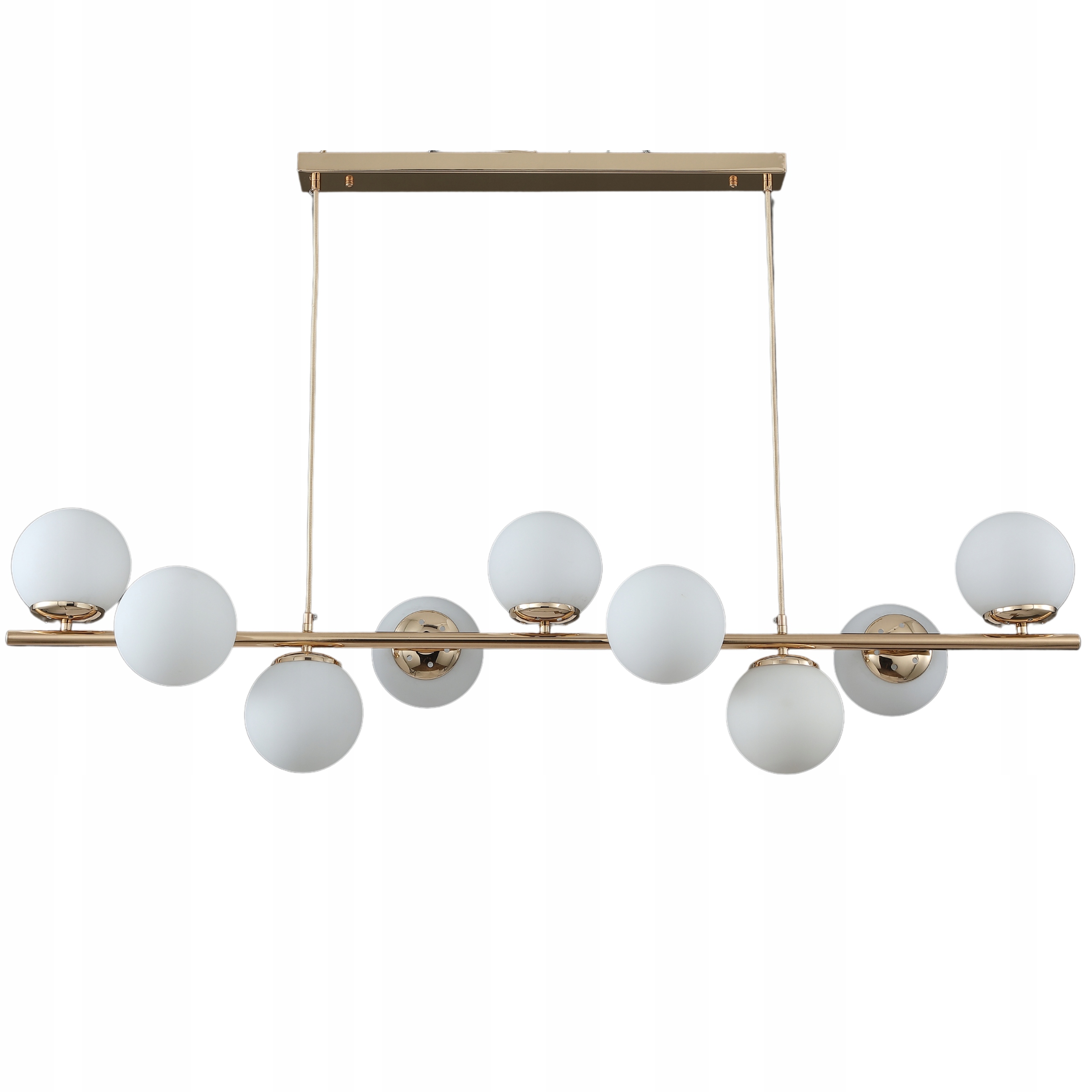 Závěsná Lampa Stropní Lustr Kule zlatá dlouhá 120 cm Moderní nad stůl