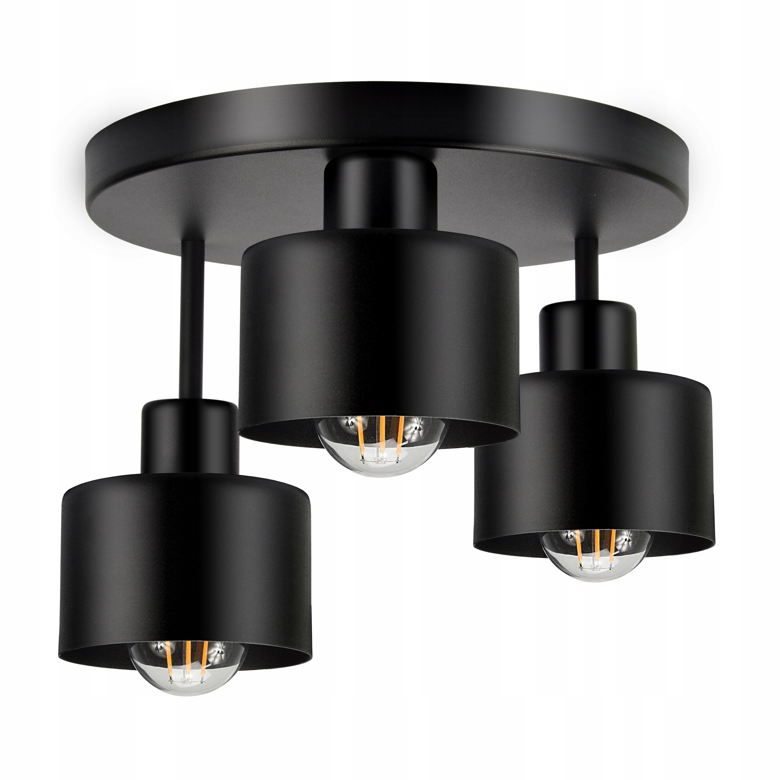 Ramos závěsná lampa, maximální výkon 3 x 18 W, E27, černá