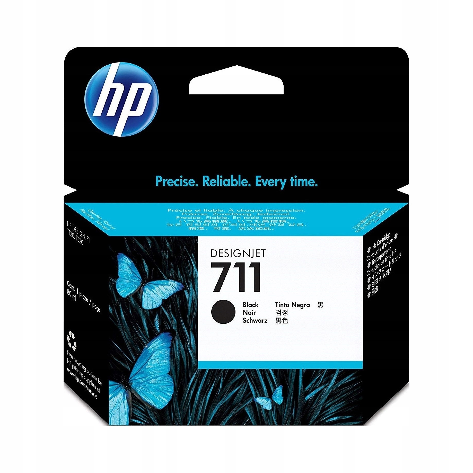 Originálny atrament Hp 711XL čierny CZ133A