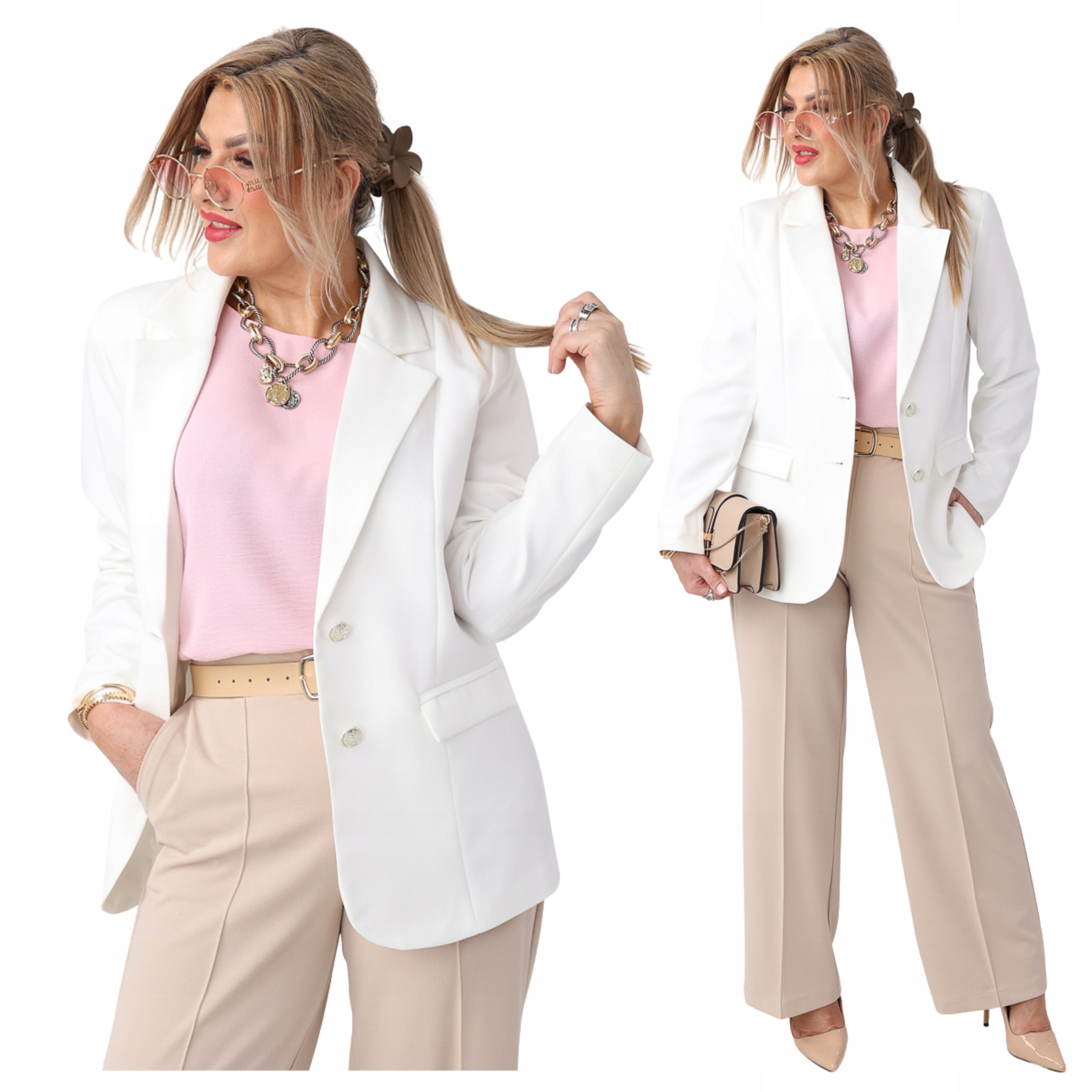 Żakiet damski klasyczny marynarka Polski Producent duże rozmiary