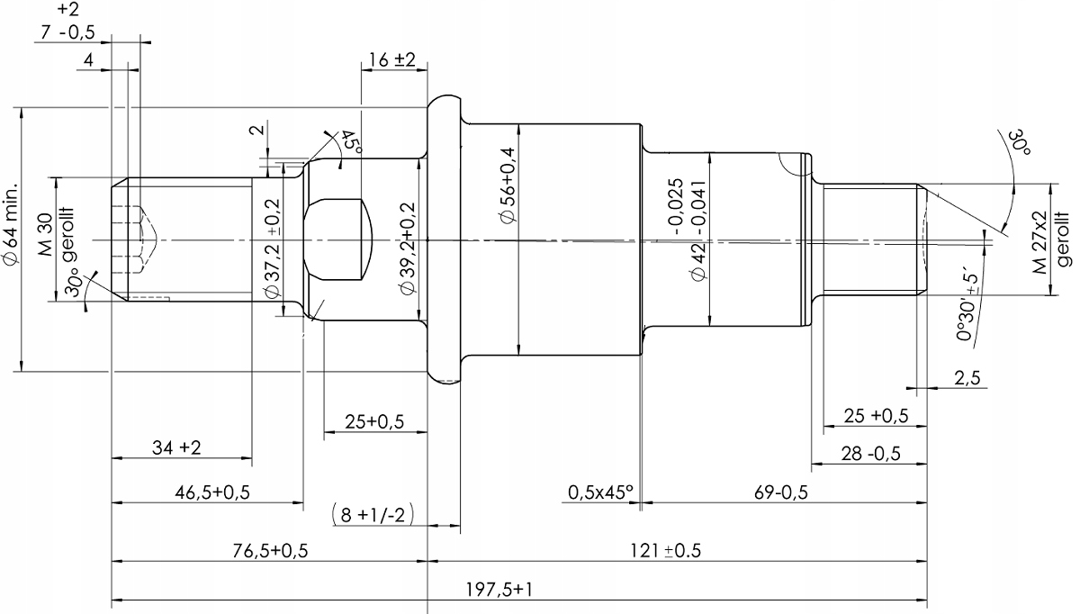 OSKA POLOS CZOP TRZPIEN DO OSI AL KO 1800kg 42mm Brand AL KO