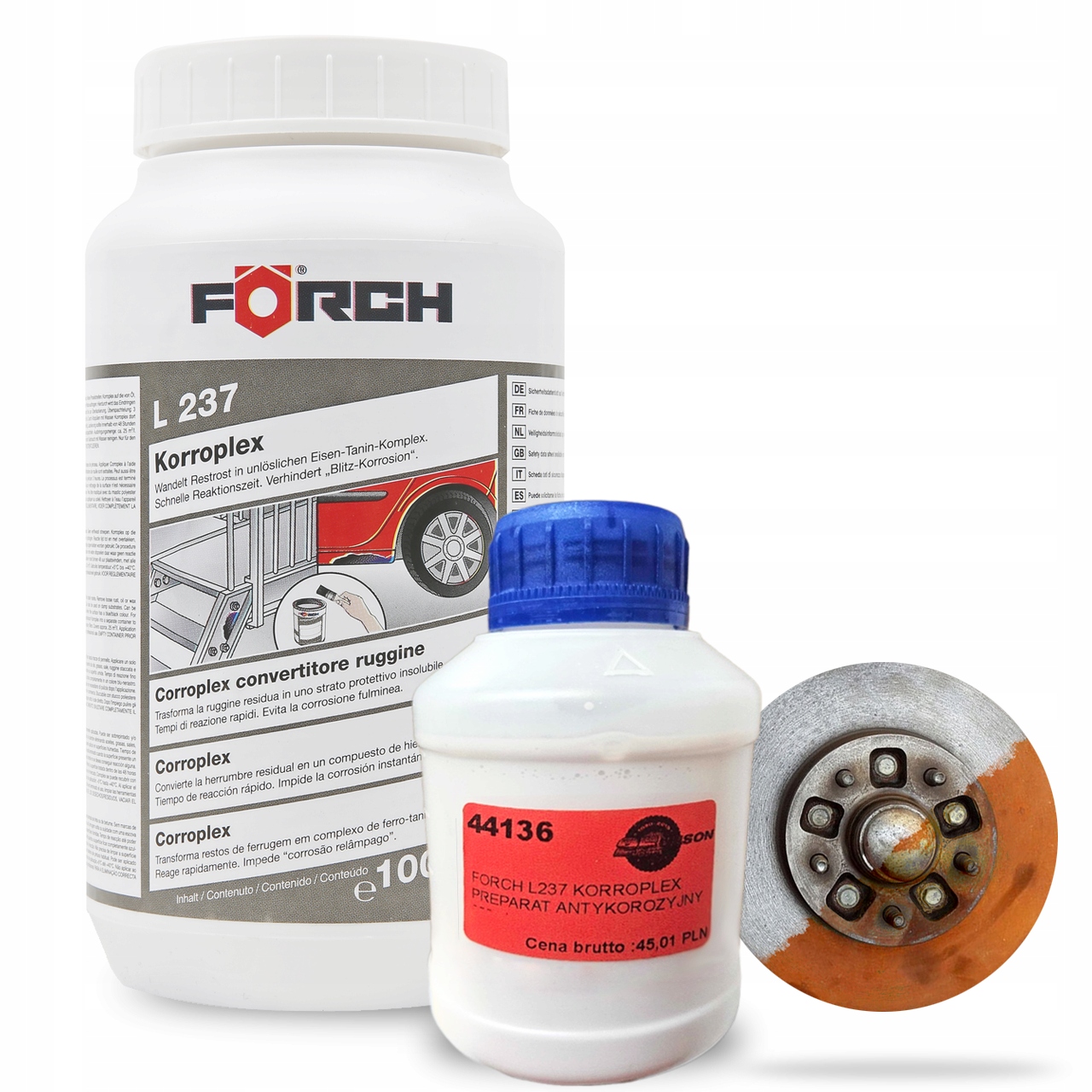 FORCH L237 KORROPLEX PREPARAT ANTYKOROZYJNY 250ml z PĘDZELKIEM ZESTAW Producent Forch