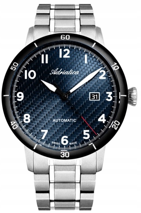 Nové Originální Pánské Hodinky Adriatica A8383.4125A gravírování stříbrného data