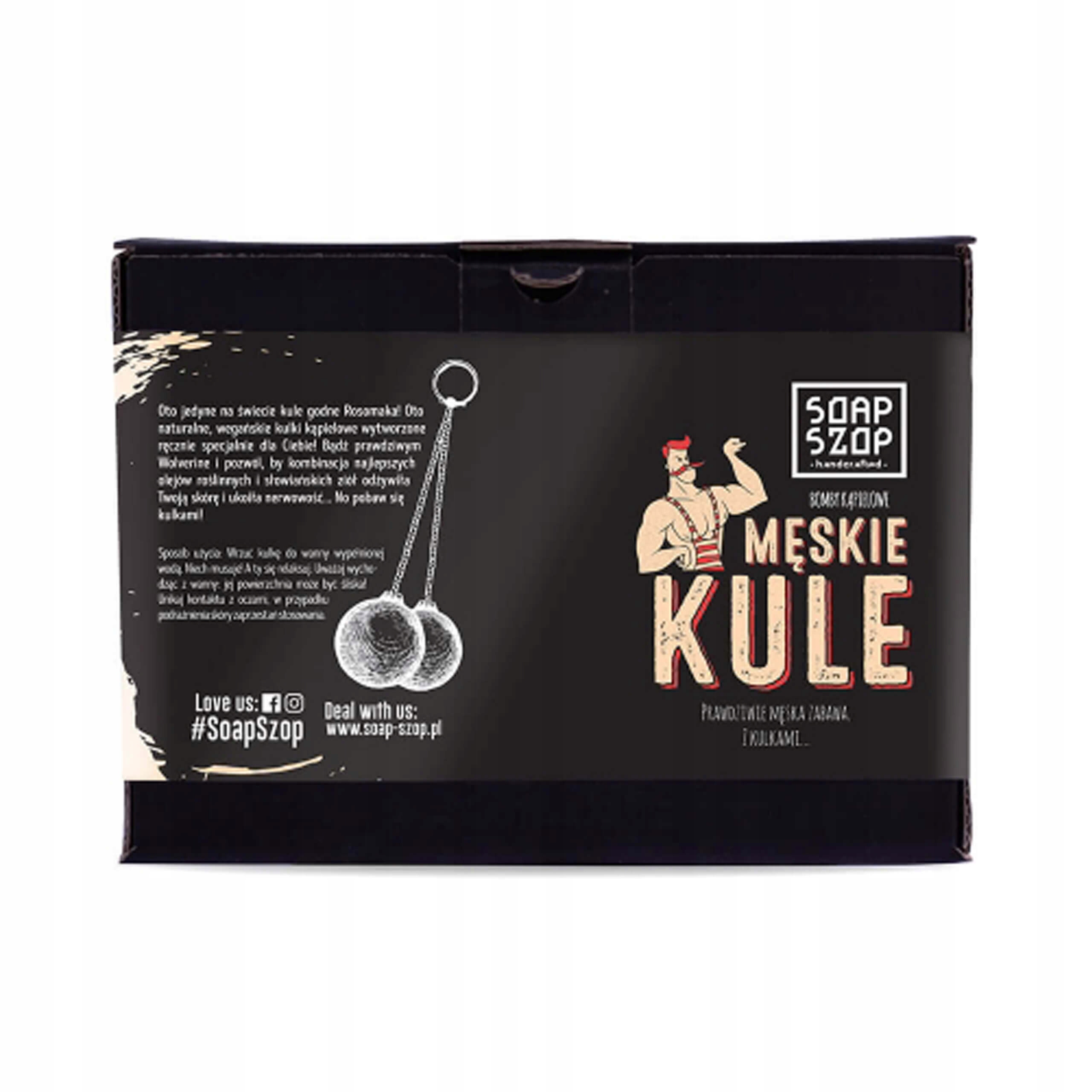 Soap Szop MĘSKIE KULE Bomby kąpielowe o zapachu ziołowym 2x80g EAN (GTIN) 5903981693276