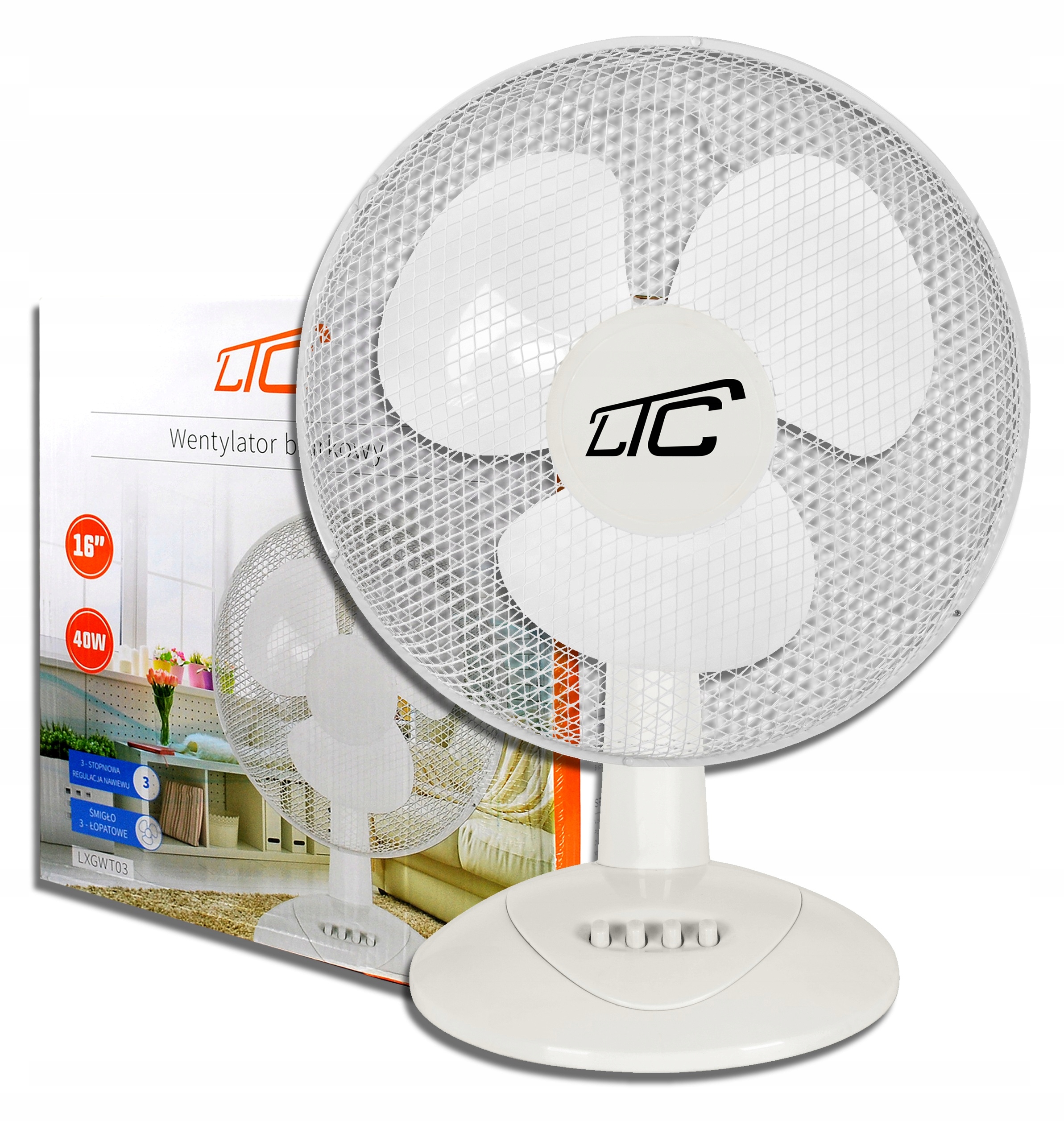 

Wiatrak Wentylator Biurkowy Cichy I Mocny 40W