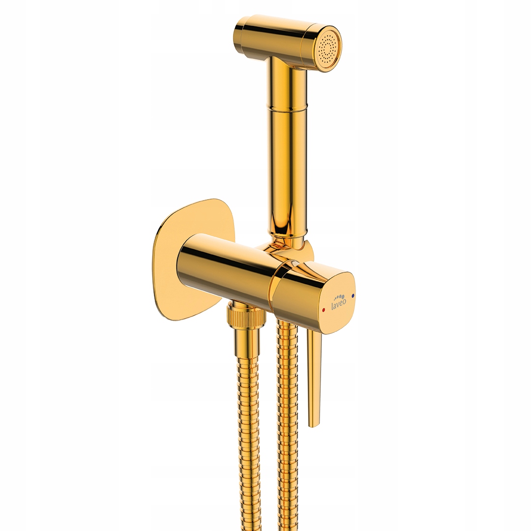 Podomietková Bidetová Batéria So Zlatým Sprchovacím Setom Laveo