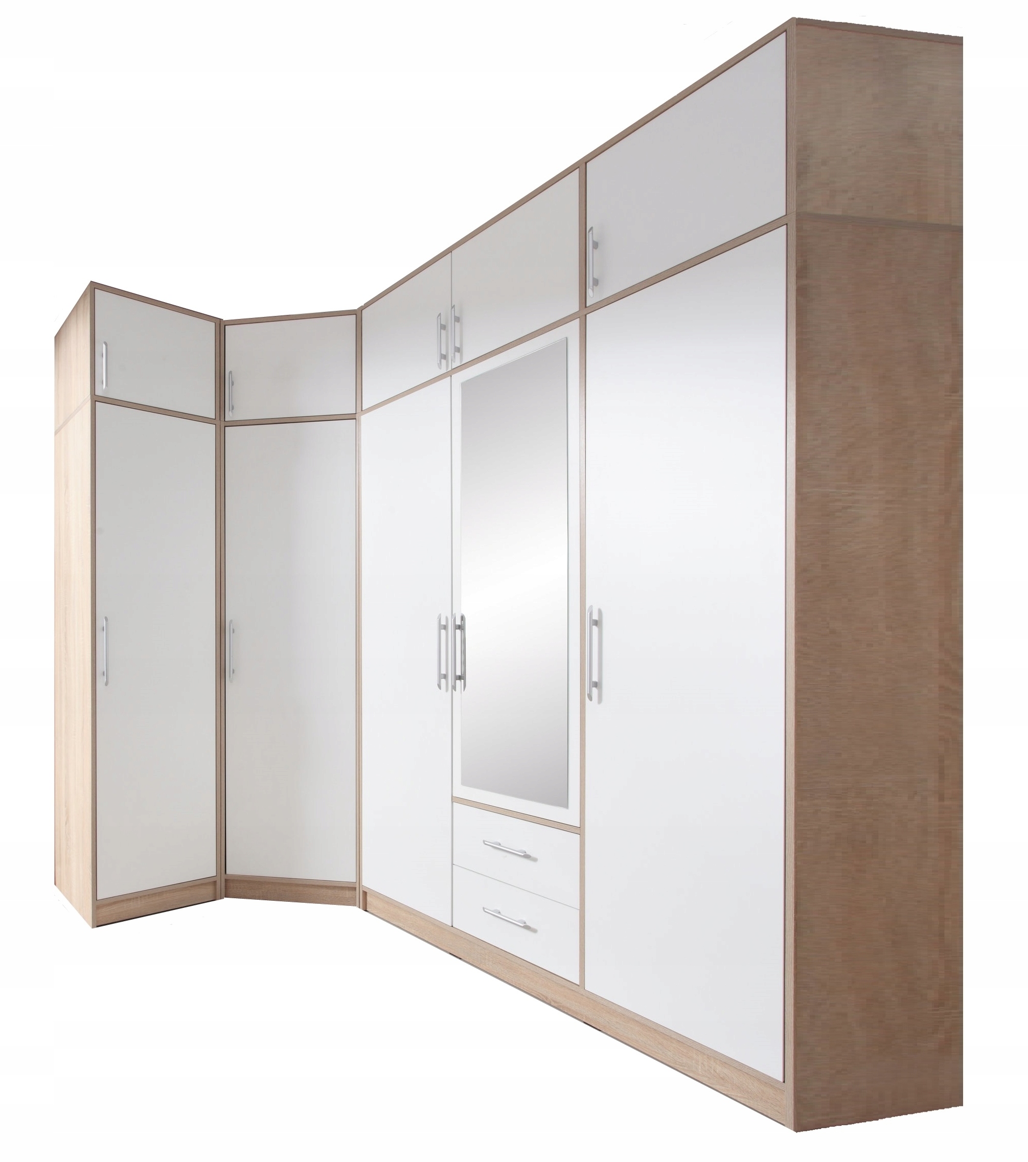 Garderoba narożna, szafy GRENADA