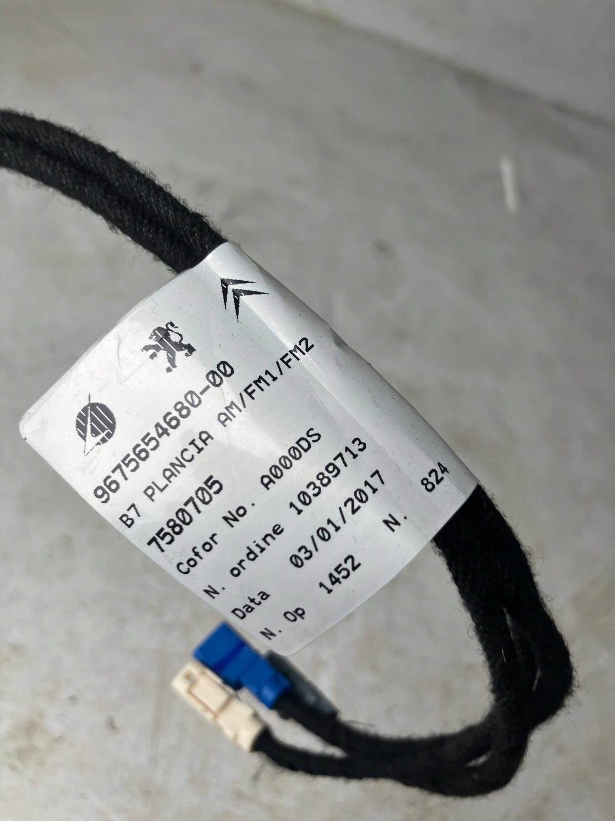 KABEL bundle ANTENOWA CITROEN C4 II B7 9675654680