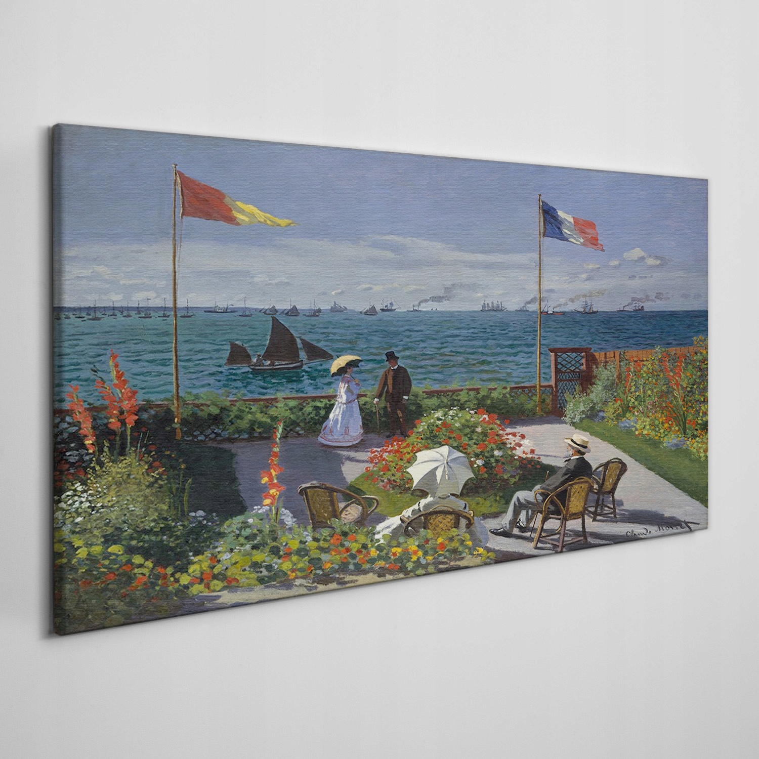 

Obraz na płótnie Ogród natura sztuka Monet 100x50