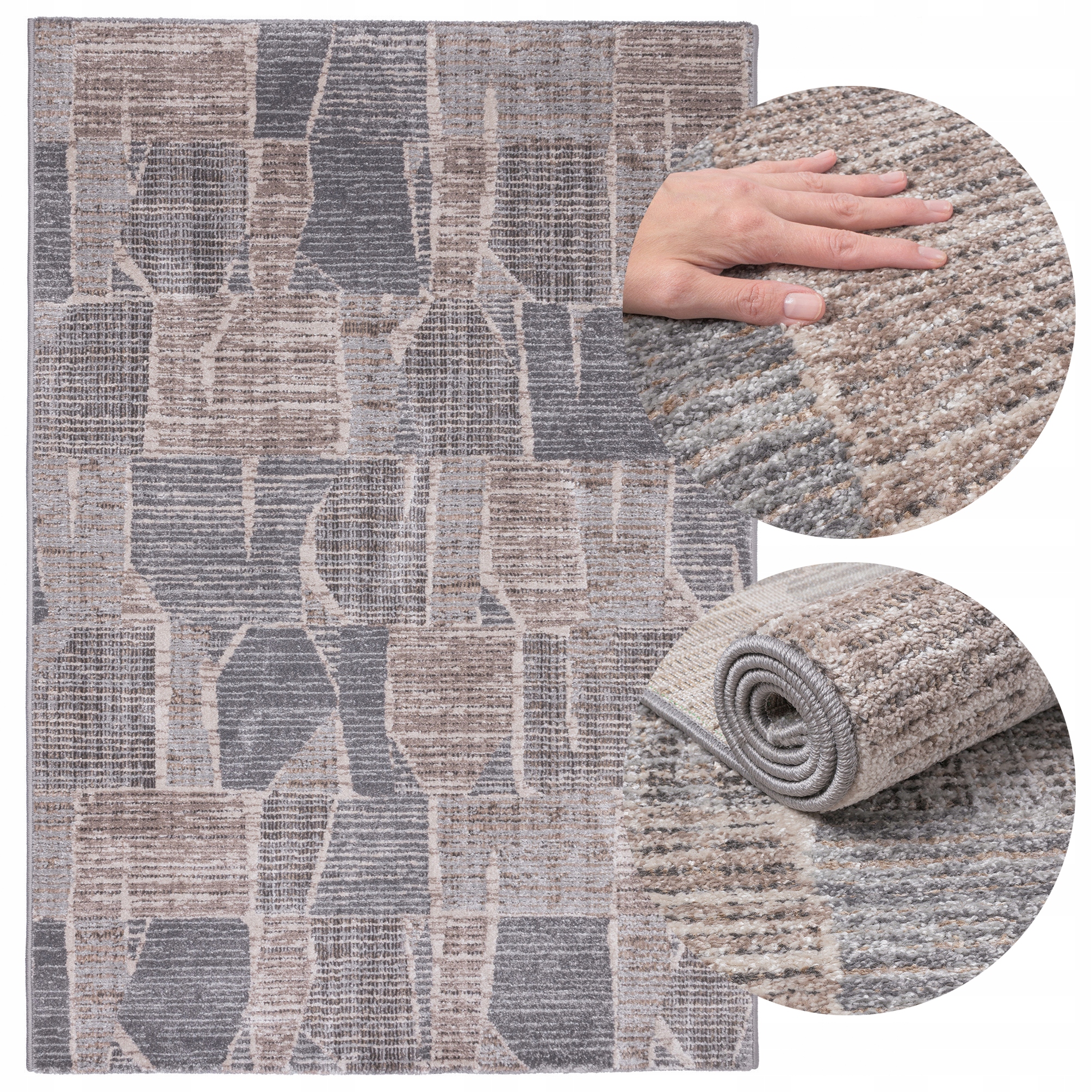 Koberec do Obýváku Moderní 160x230 Měkký Elegantní Stylový Hustý Módní