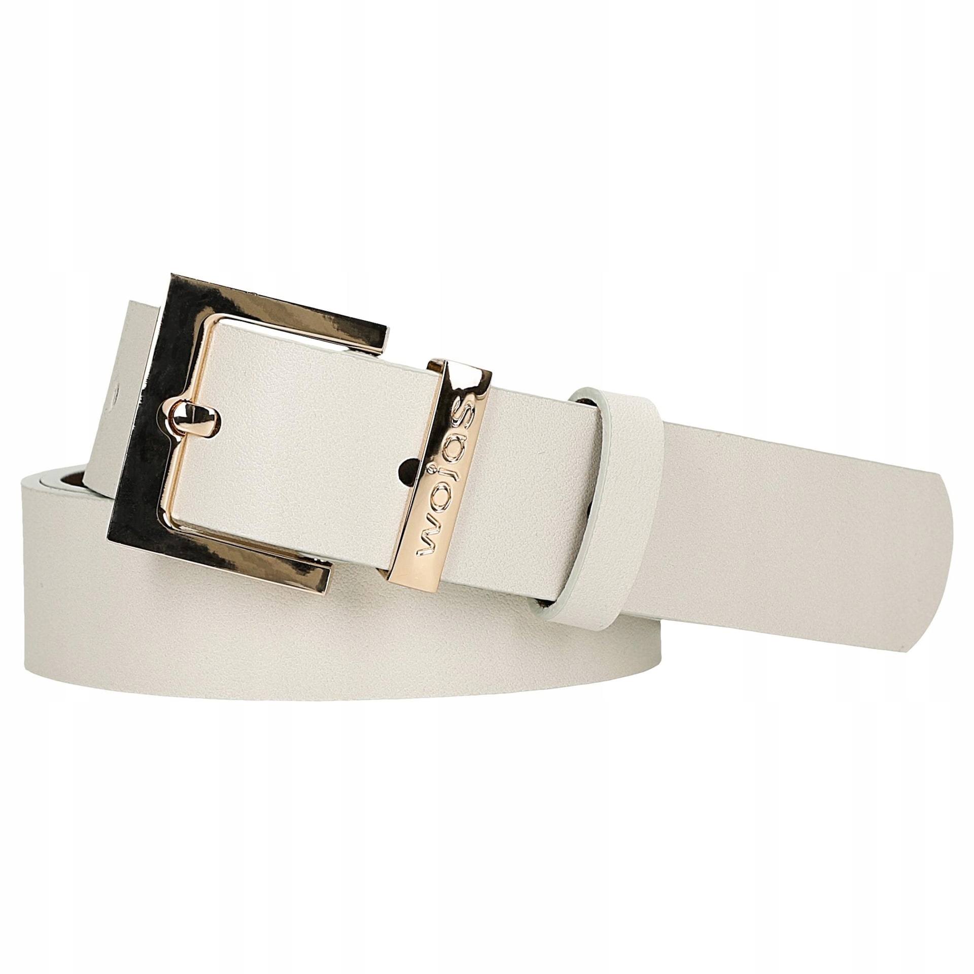 pasek damski z złotą klamrą r. 85