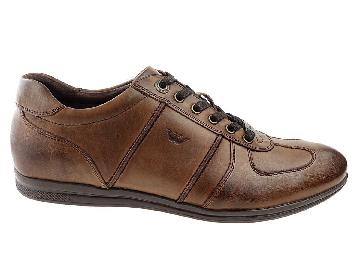 -18% Wojas półbuty 8087-52 brąz, skóra New 44