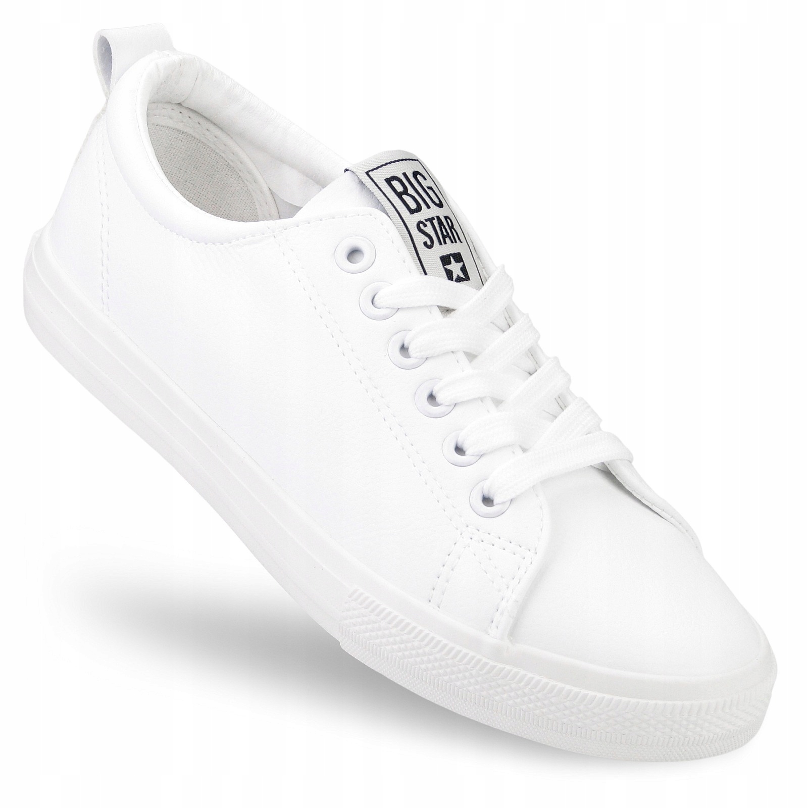 Big Star JJ274311 101 Białe trampki eko-skóra roz.37