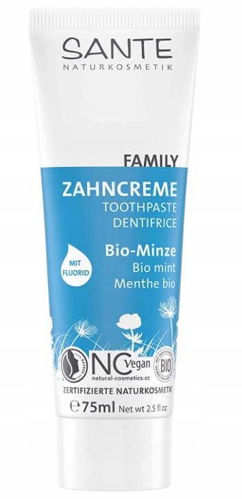 

Sante, Pasta do zębów z miętą i fluorem, 75 ml