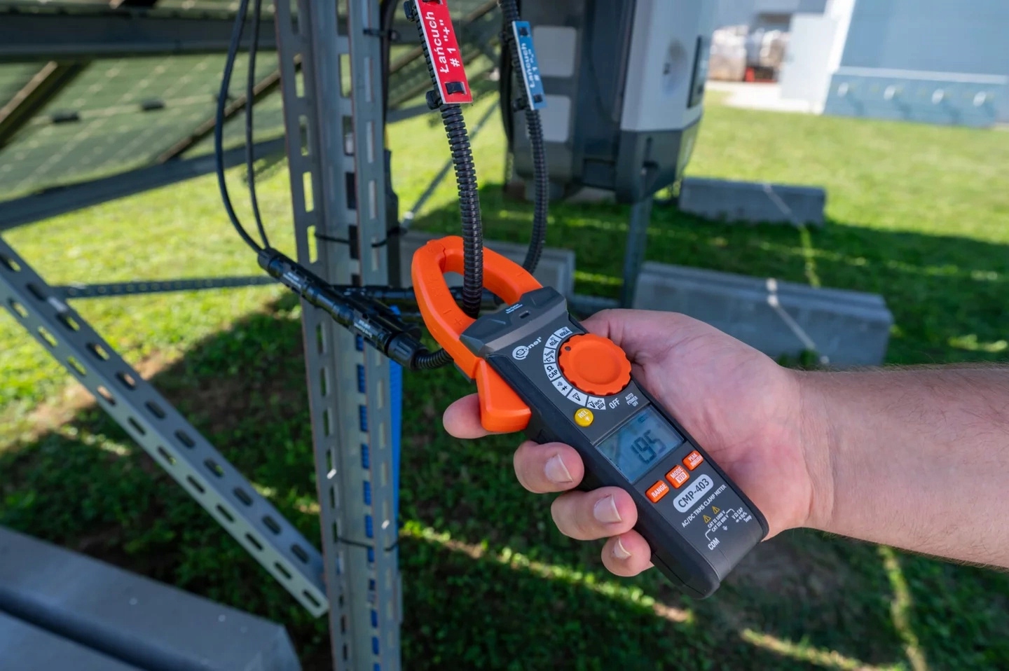 SONEL CMP-403 Cyfrowy Miernik Cęgowy do Prądu i Napięcia AC DC + Akcesoria Model CMP-403